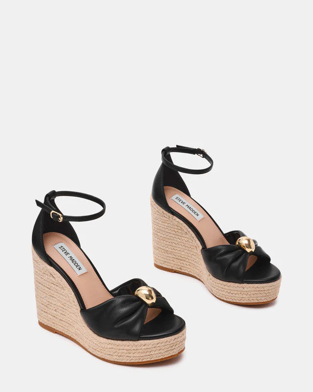 Taliya Black Women's Wedges - Image 4