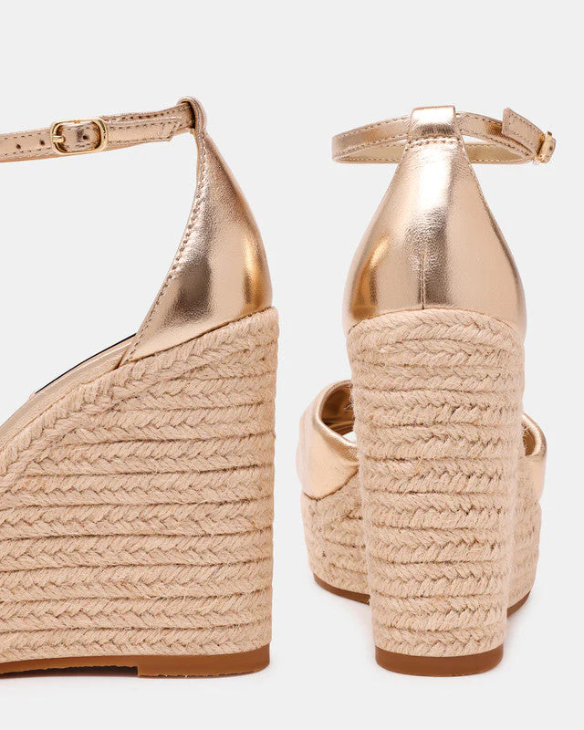 Taliya Gold Women's Wedges - Image 4