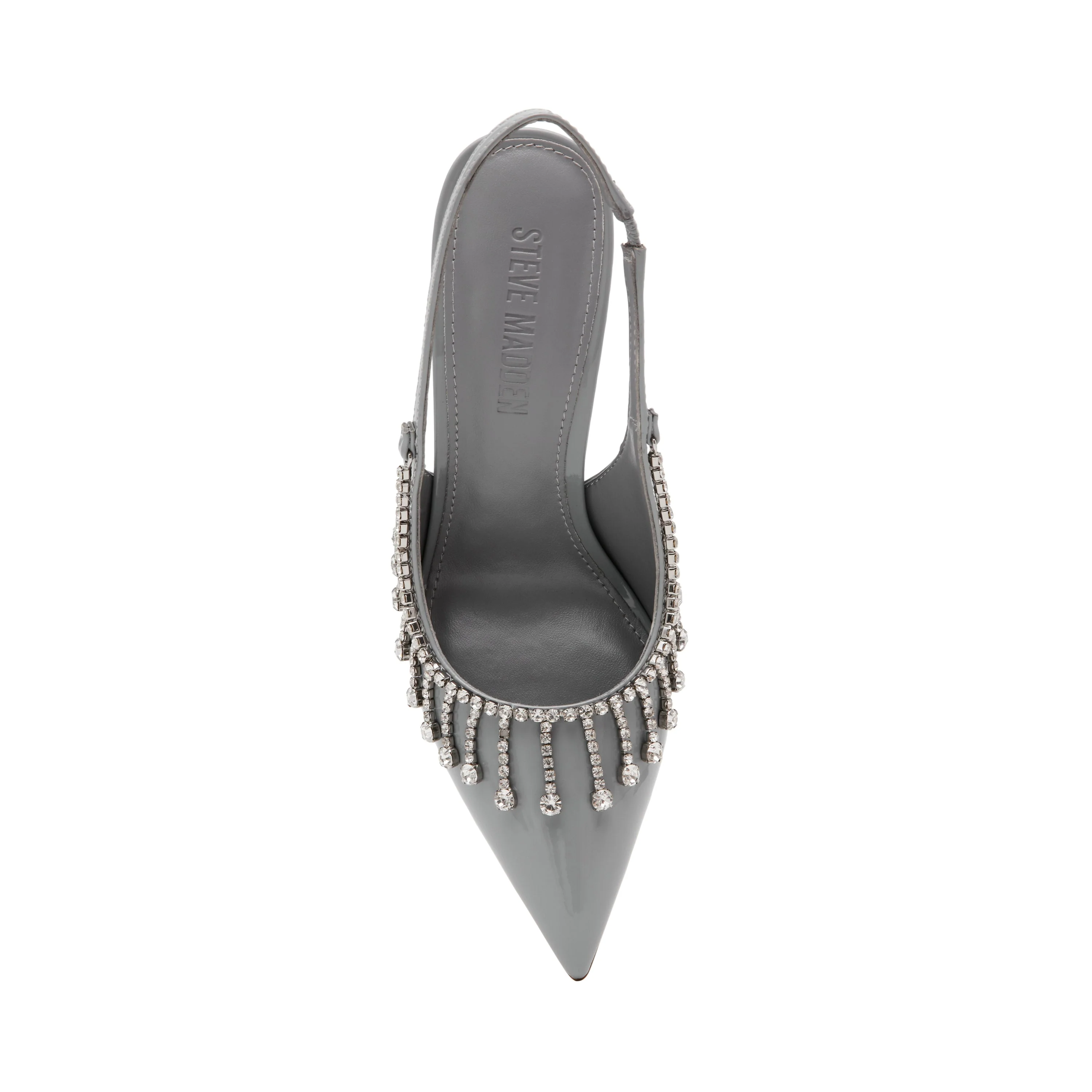 Thrill Women's Grey Patent Heels - Image 4