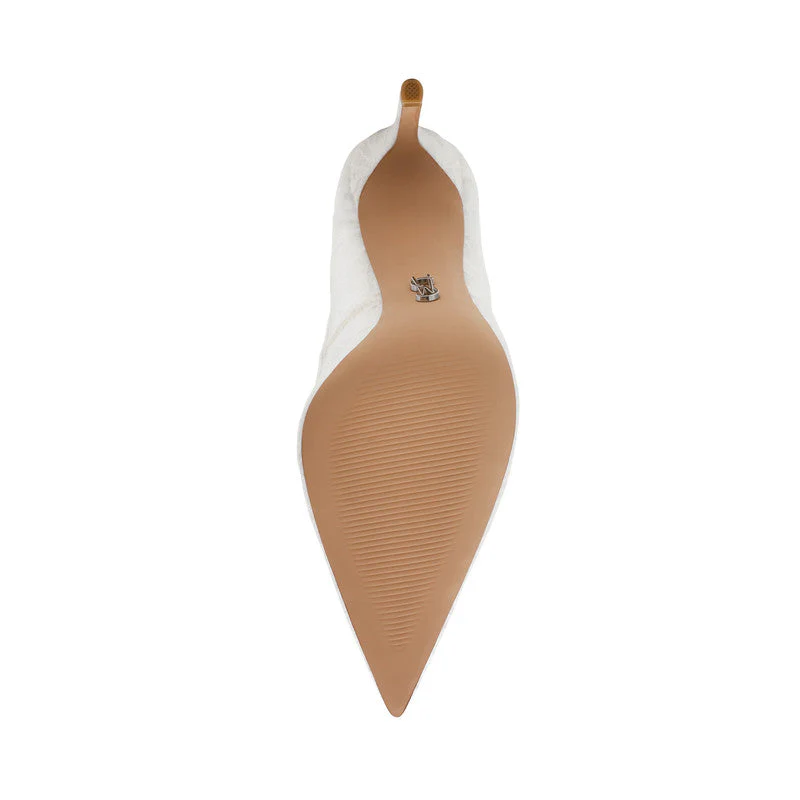 Thrive-Lm Women's White Lace Heels - Image 5