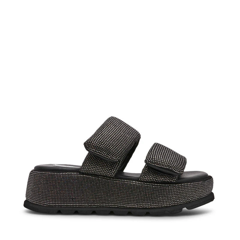 Tokiyo Black Women's Wedge Sandals - Image 5