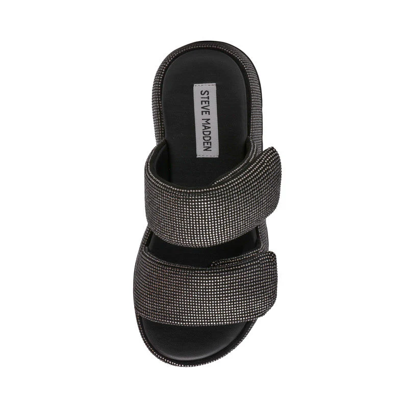 Tokiyo Black Women's Wedge Sandals - Image 6