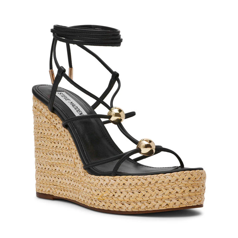 Tulym Black Women's Wedges