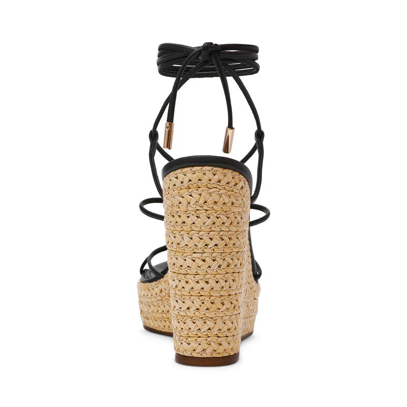 Tulym Black Women's Wedges - Image 4