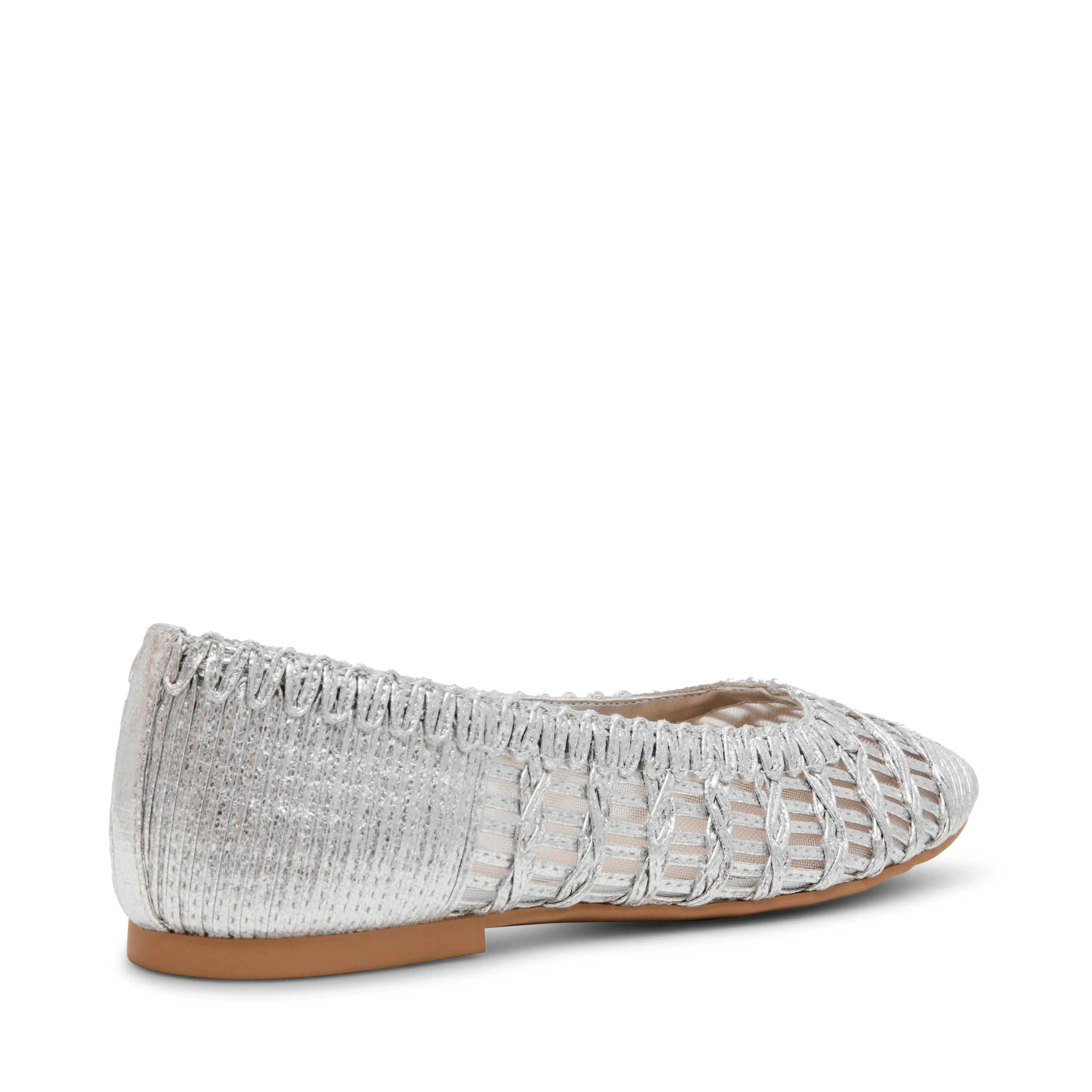 Warm-Up Women's Silver Ballet Flats - Image 3