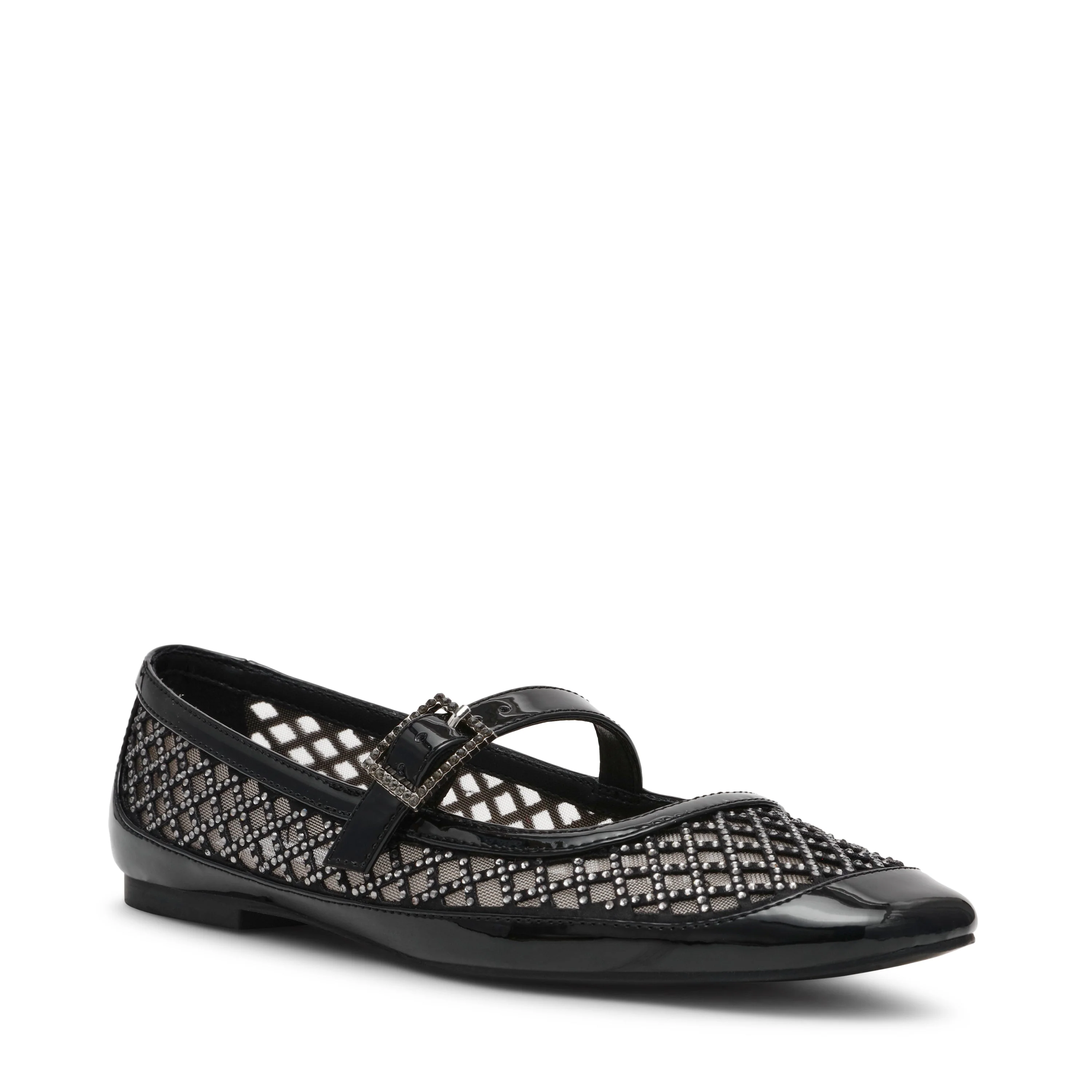 Well-Done Women's Black Patent Ballerinas