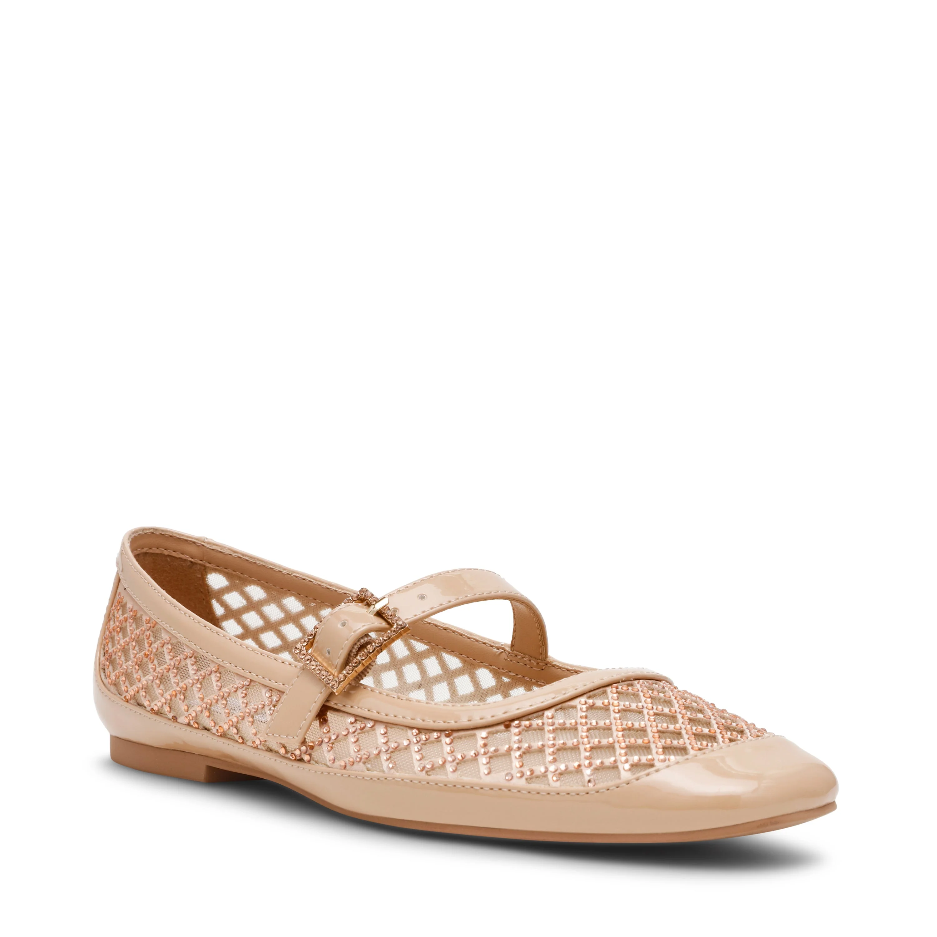 Well-Done Women's Blush Patent Ballerinas