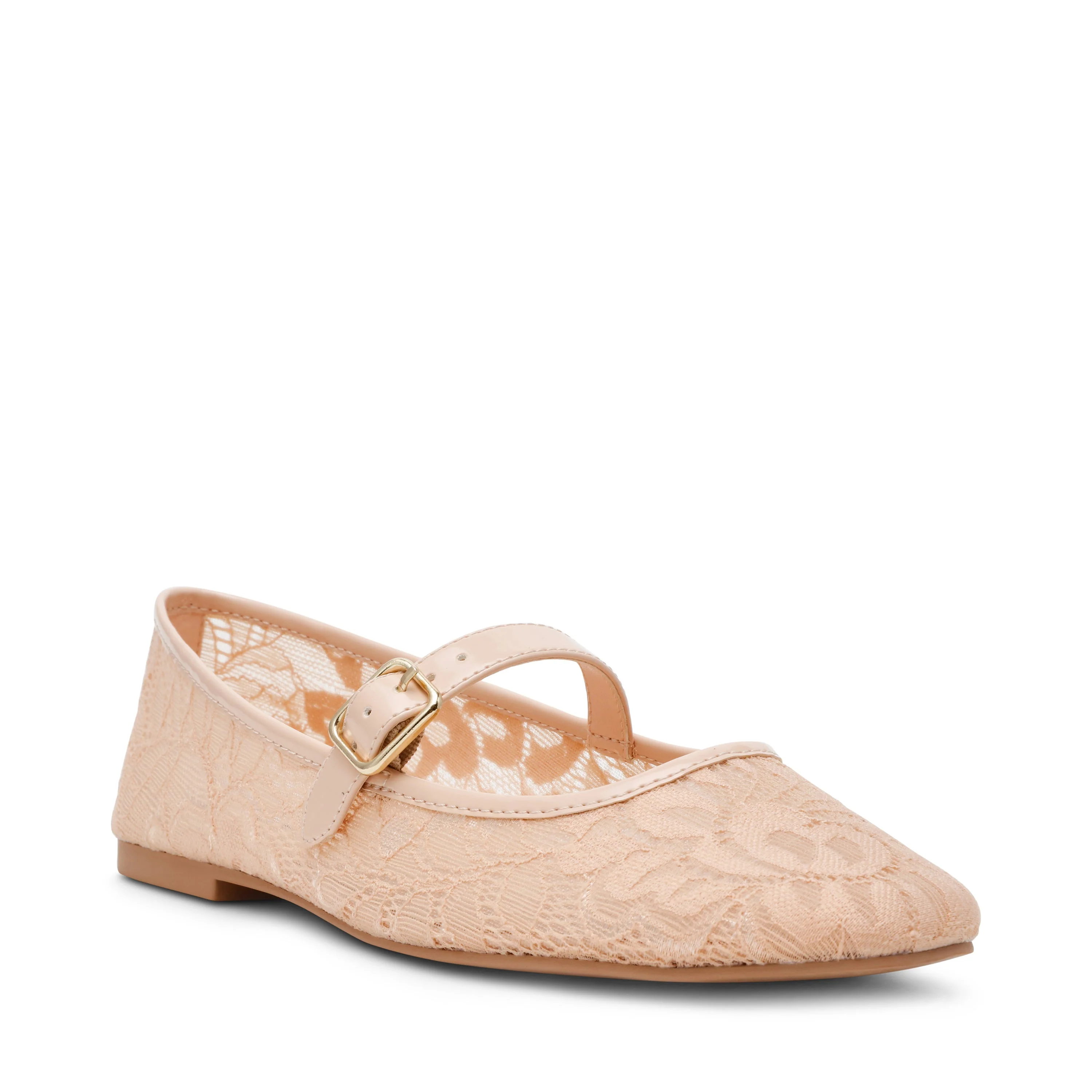 Wildflower-L Women's Blush Lace Ballerinas