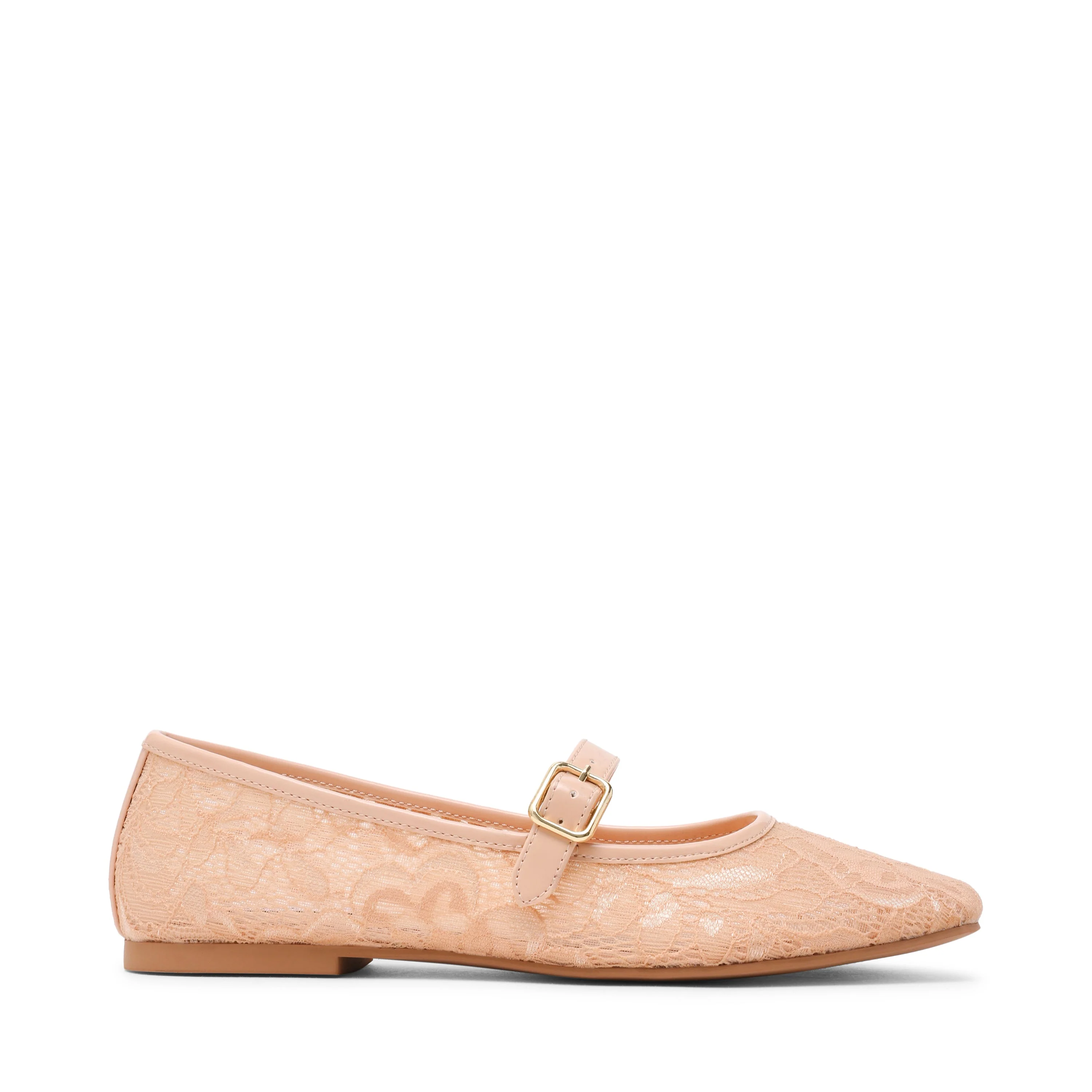 Wildflower-L Women's Blush Lace Ballerinas - Image 4