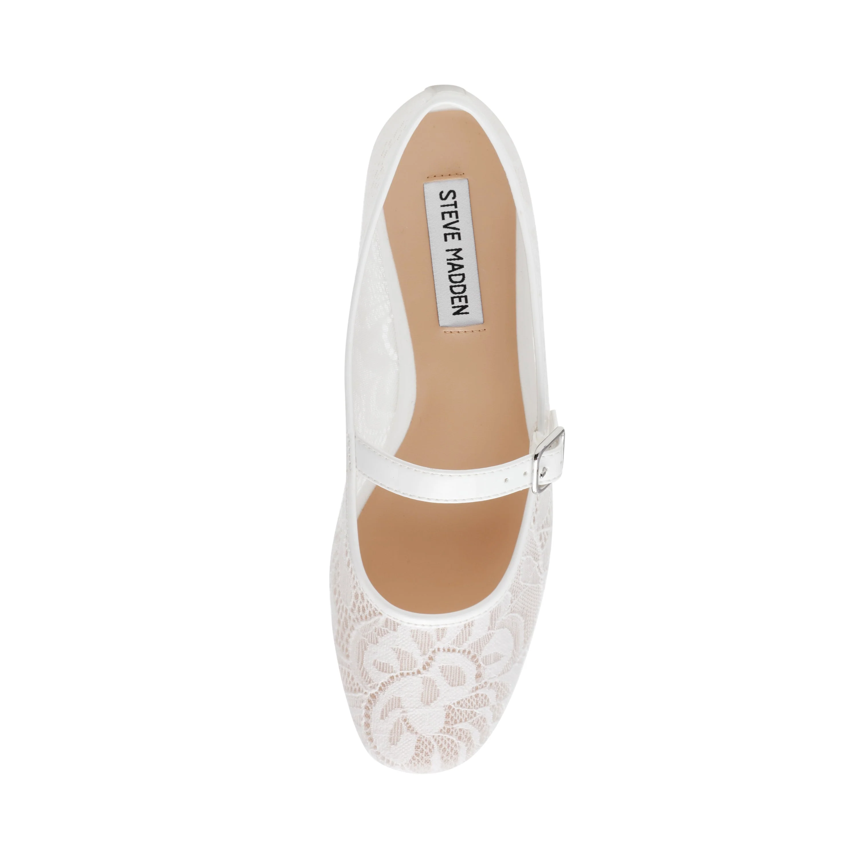 Wildflower-L Women's White Lace Ballerinas - Image 5
