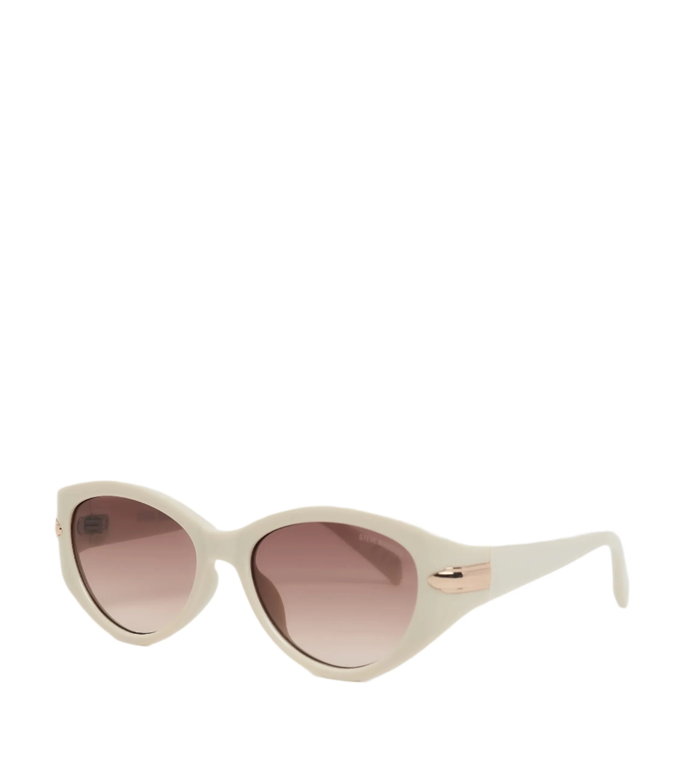 Sleek Women's Off White Sunglasses - Image 2