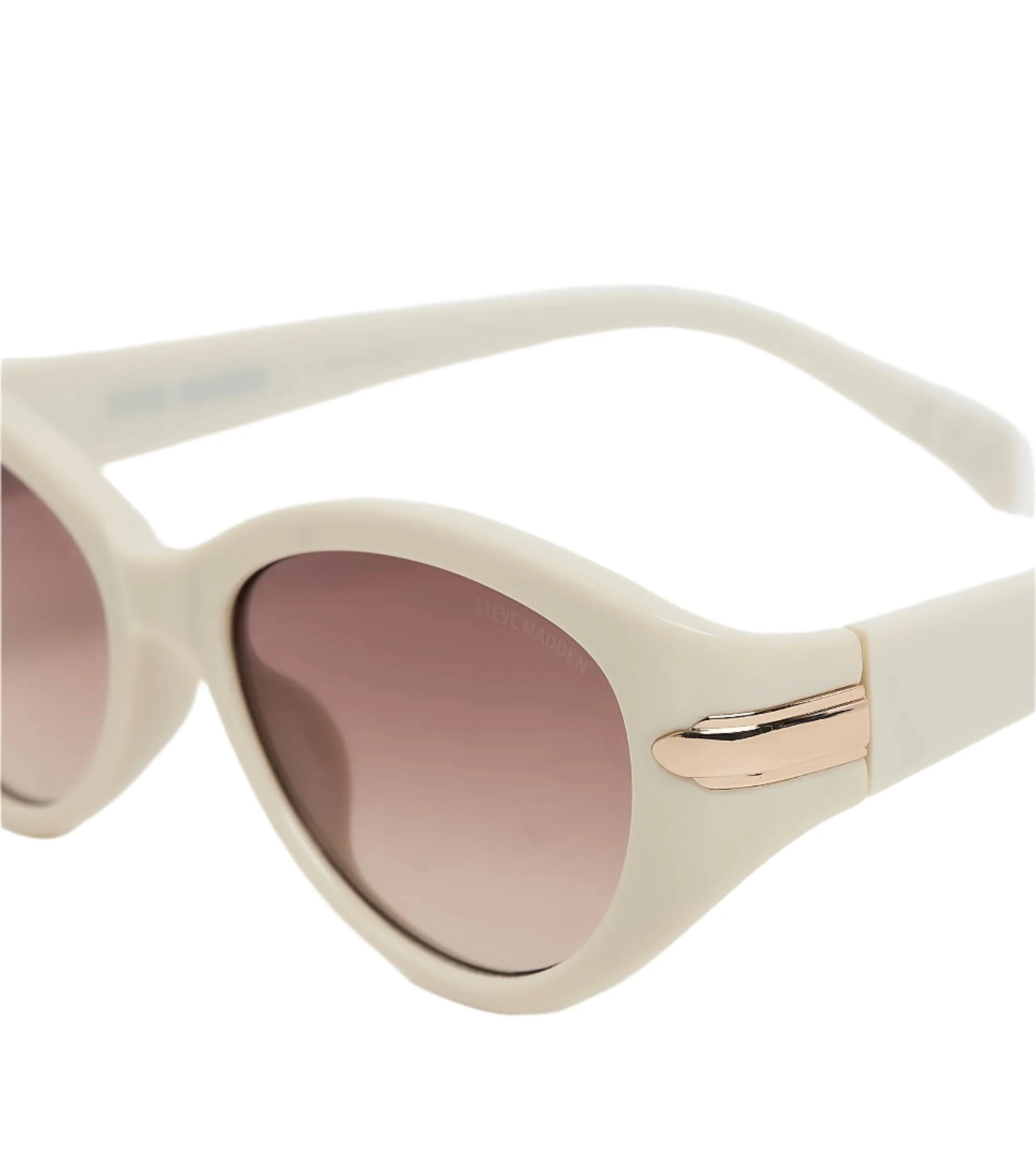 Sleek Women's Off White Sunglasses - Image 4